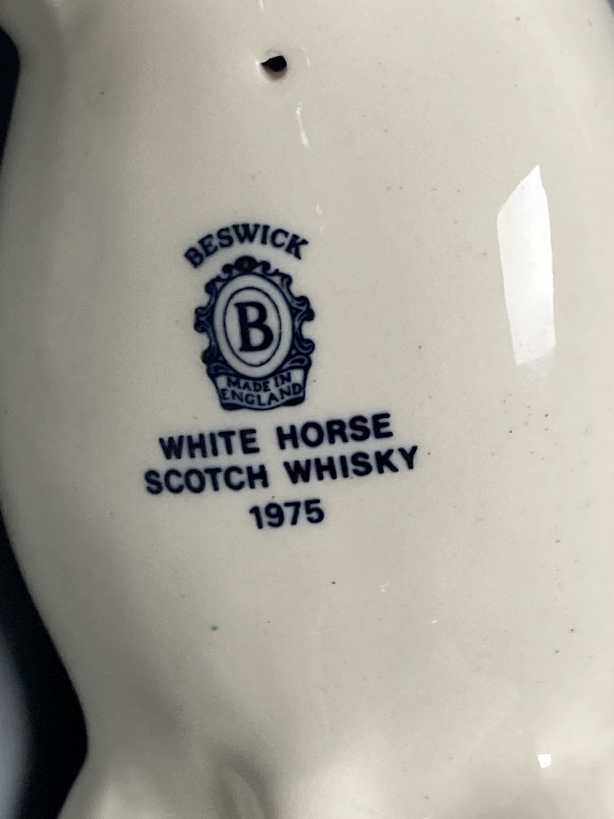 A rare Beswick 2514 White Horse Scotch Whisky